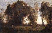 Corot Camille The dance of the nymphs Spain oil painting artist